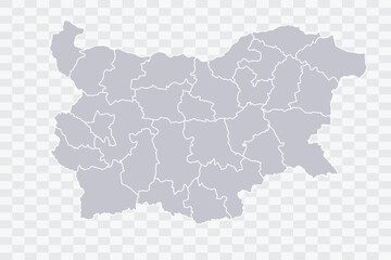 Bulgaria Map Cloud Color on White Background quality files Png