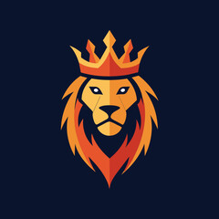 lion head vector illustration