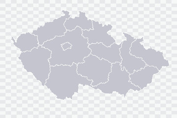 Czech Republic Map Cloud Color on White Background quality files Png