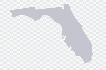 FLORIDA Map Cloud Color on White Background quality files Png