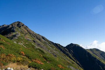 北岳山荘から北岳