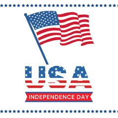 Happy independence day 4 Th July, United states of America day. Social media Story Layout design template for independence day social media.