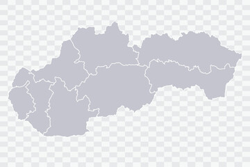 Slovakia Map Cloud Color on White Background quality files Png
