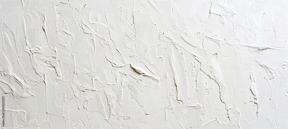 Sticker Intricate Textured White Canvas with Subtle Brush Strokes