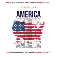 Happy independence day 4 Th July, United states of America day. Social media Story Layout design template for independence day social media.