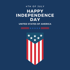 Happy independence day 4 Th July, United states of America day. Social media Story Layout design template for independence day social media.
