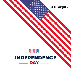 Happy independence day 4 Th July, United states of America day. Social media Story Layout design template for independence day social media.