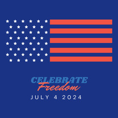 Happy independence day 4 Th July, United states of America day. Social media Story Layout design template for independence day social media.