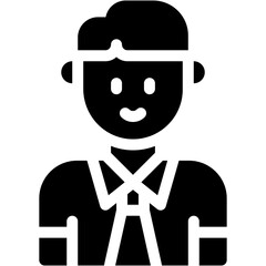 Vector Icon auditor, audit, professions and jobs, businesswoman, report