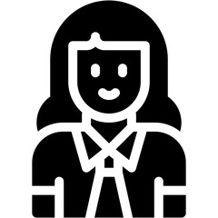 Vector Icon auditor, audit, professions and jobs, businesswoman, report