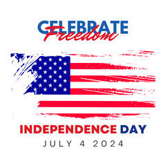 Happy independence day 4 Th July, United states of America day. Social media Story Layout design template for independence day social media.