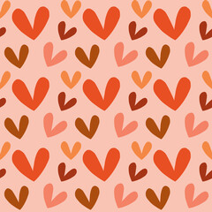 seamless pattern with hearts
