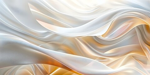 Fototapeta premium White holographic background with a chrome abstract backdrop and iridescent rainbow gradient. Concept Abstract Backdrops, Holographic Backgrounds, Rainbow Gradients, Chromatic Photoshoots