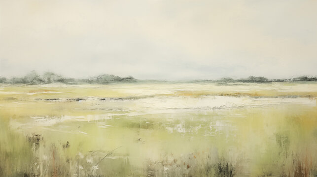 Minimalist landscape art background