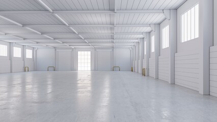 interior of a building.3D render of empty exhibition space. backdrop for exhibitions and events	