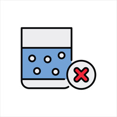 No Alcohol vector icon