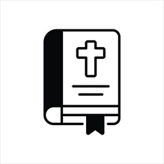 Obraz premium Holy Bible vector icon