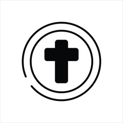 Cross vector icon