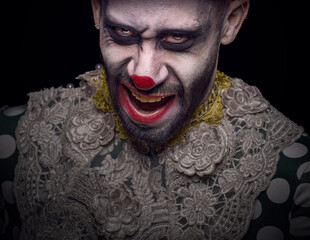  Clown Expressing Various Emotions