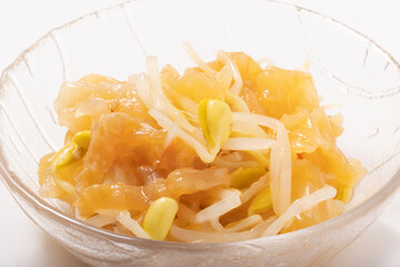 中華クラゲと豆もやし和え