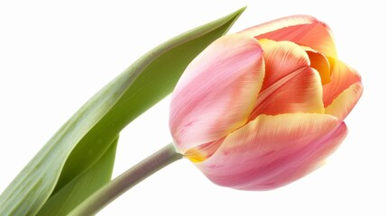 Fototapeta premium tulip flora isolated on white background.flower plant concept for designer