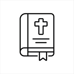 Holy Bible vector icon