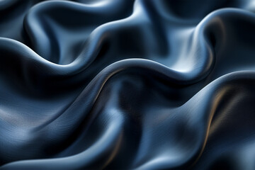 Obraz premium abstract smooth black background-closeup texture black color, ai technology