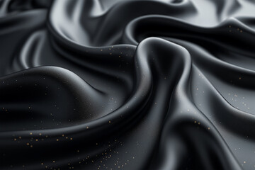 Fototapeta premium abstract smooth black background-closeup texture black color, ai technology