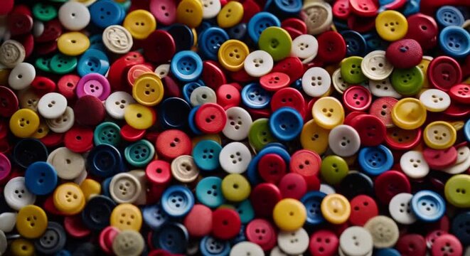 colorful sewing buttons background