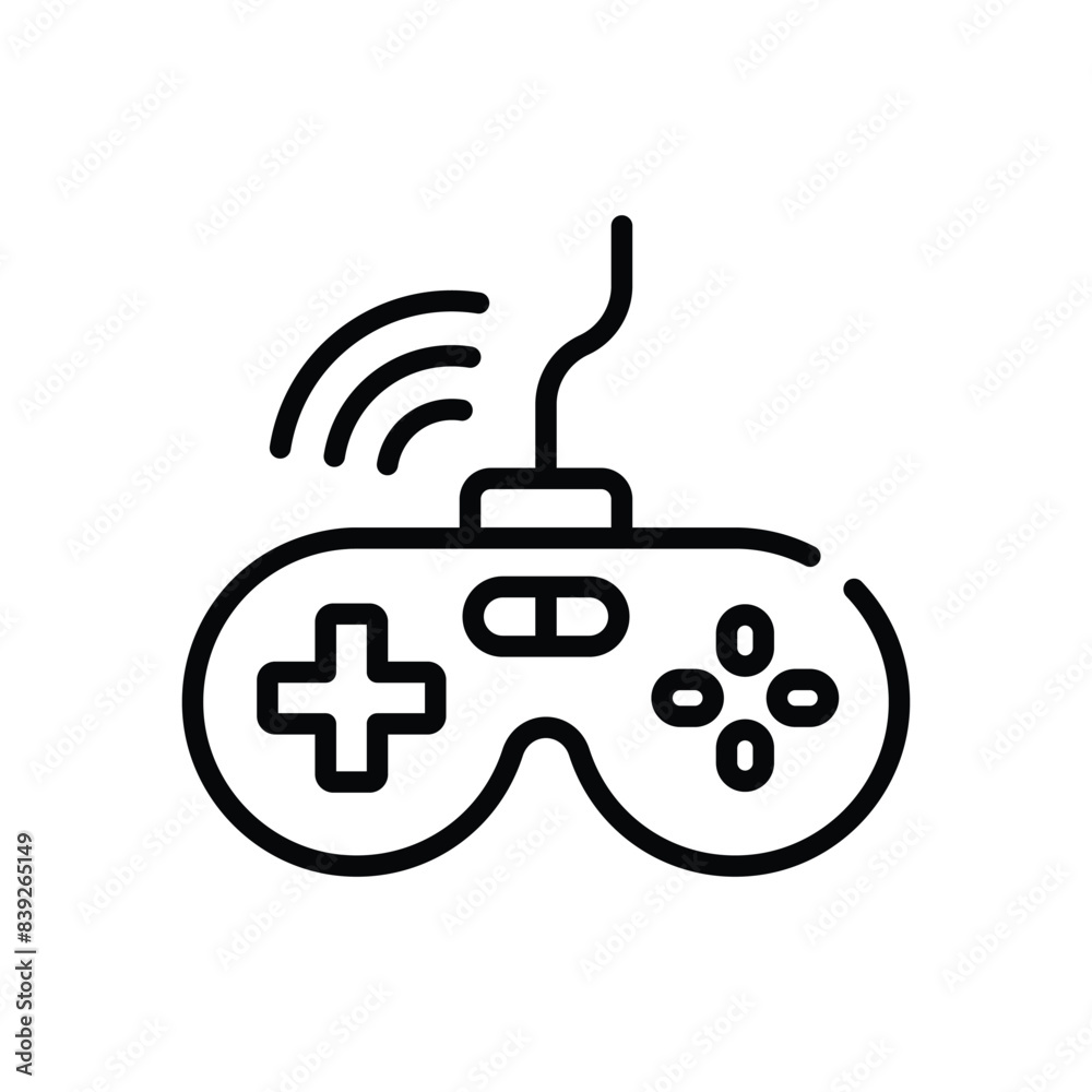 Wall mural Gamepad icon isolate whitebackground vector illustration