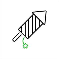 Fireworks vector icon