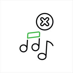 No Music vector icon