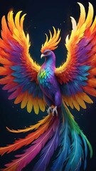 Obraz premium Pride phoenix rising.