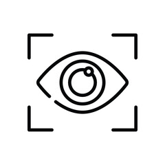 Eye icon isolate whitebackground vector illustration