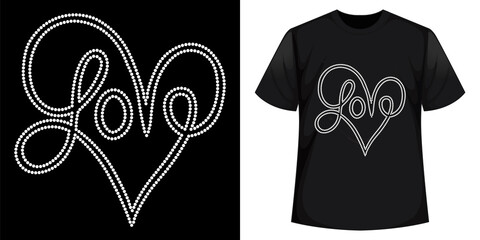 Best Rhinestone T-shirt Design Vector Template