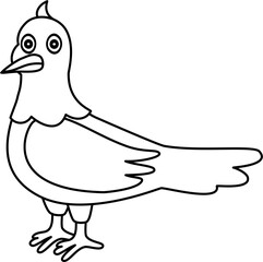 dove cartoon lineart