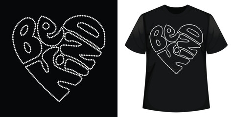 Best Rhinestone T-shirt Design Vector Template