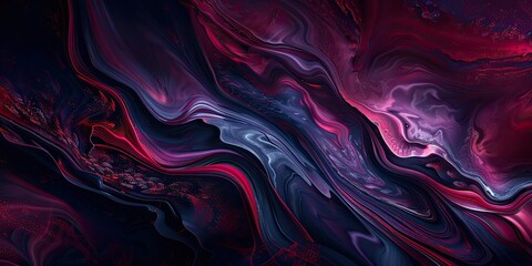 Mysterious Red and Black Swirls
