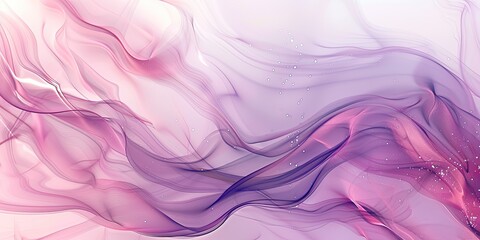 Obraz premium Delicate Pink and Purple Waves