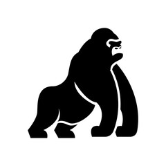 Gorilla logo icon, vector illustration design