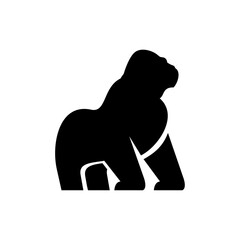 Obraz premium Gorilla logo icon, vector illustration design