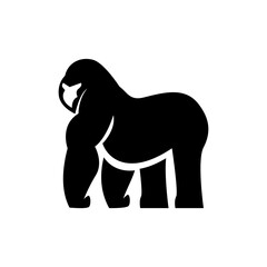 Gorilla logo icon, vector illustration design