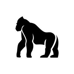 Gorilla logo icon, vector illustration design