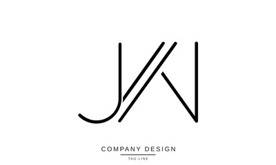 JW, WJ  Abstract Letters Logo Monogram design Vector Initials Symbol Font