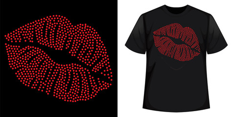 Rhinestone Best T-shirt Design vector Template