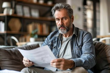 Person sofa browsing reading journal