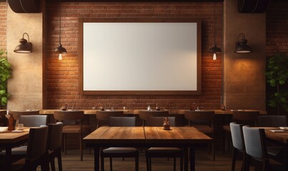 blank menu screen mockup on the interior facade of a western restaurant --ar 5:3 --stylize 250 --v 5.2 Job ID: 5aa590ae-56cc-486c-a624-499578c49607