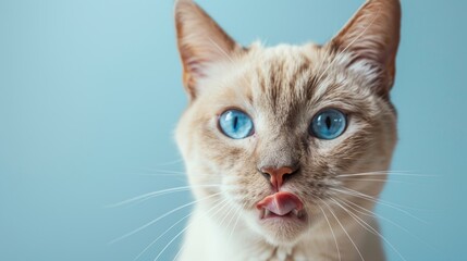 The Cat with Blue Eyes