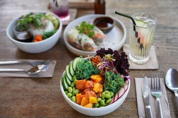 A plate of exotic food