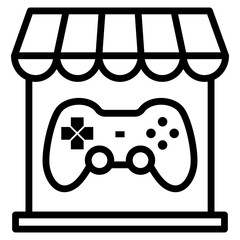 Game Store Icon For Design Element